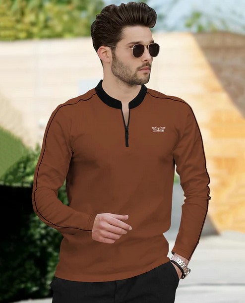 Men Henely & High Neck Full Sleeve T-shirts