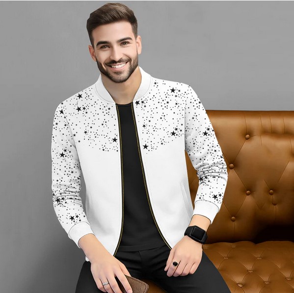 Printed Round Neck Jackets