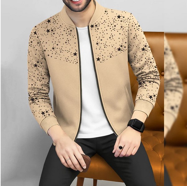Printed Round Neck Jackets