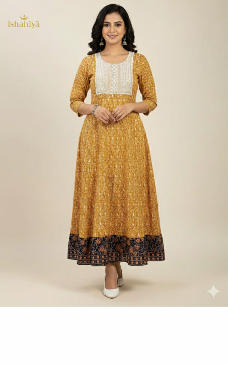 Rayon Cotton Single Kurti