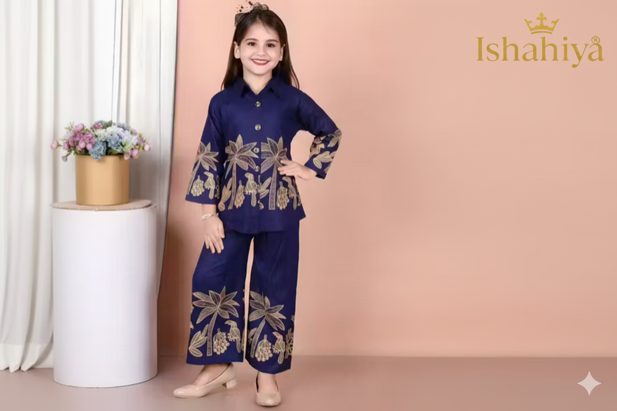 Printed Co Ord Set For Girls