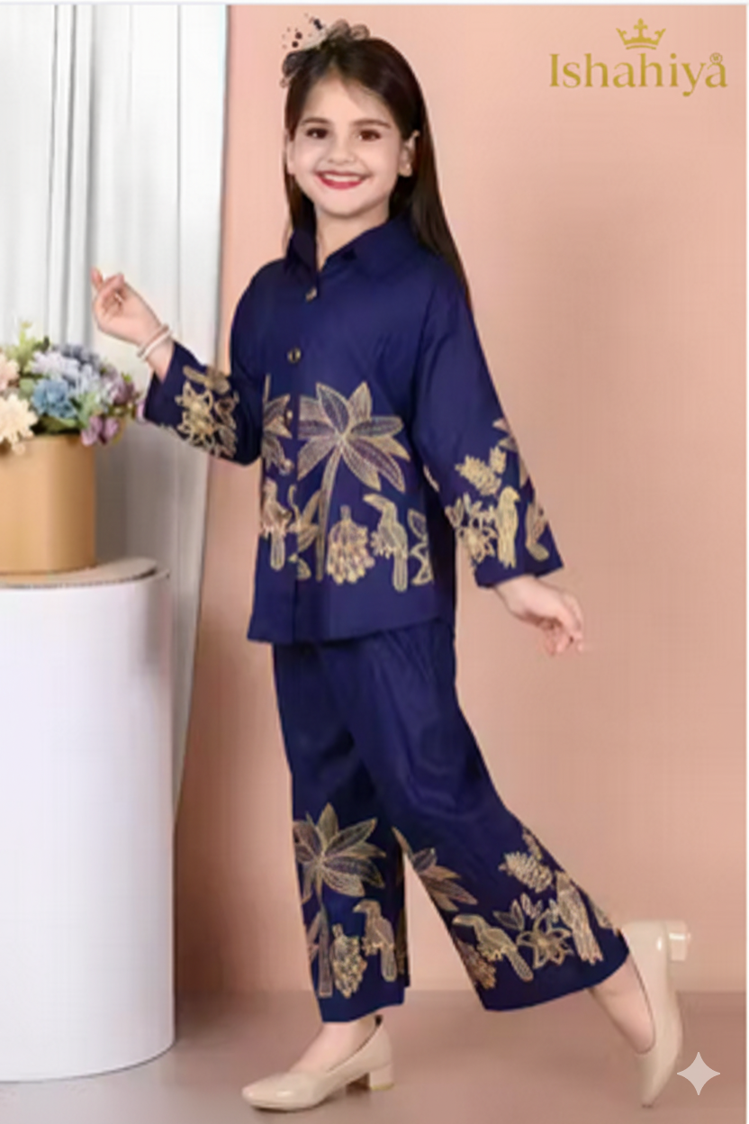 Printed Co Ord Set For Girls