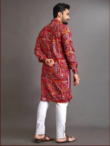 Printed Cotton Kurta and Pajama Set