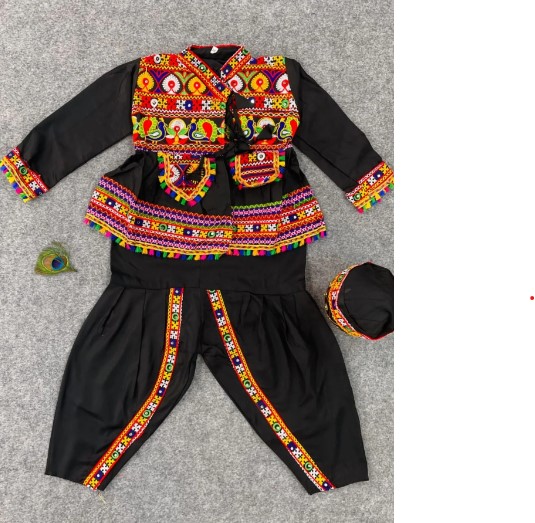 Traditional Navratri Special Cotton Embroidered Dress