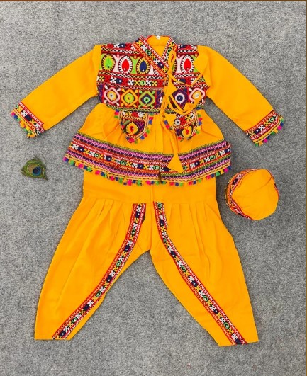Traditional Navratri Special Cotton Embroidered Dress