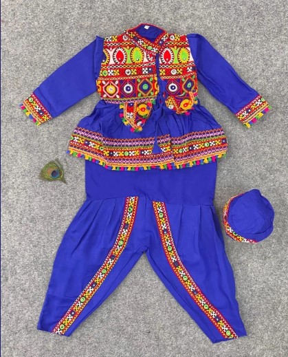 Traditional Navratri Special Cotton Embroidered Dress