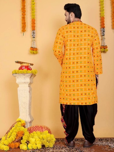 Couples Mirror Work Kediya and Kurta Combo