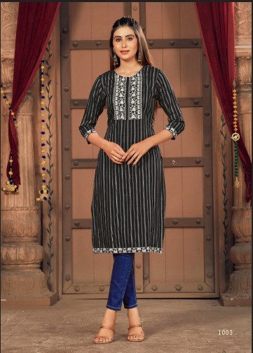 Rasian Silk Embroidered Kurtis