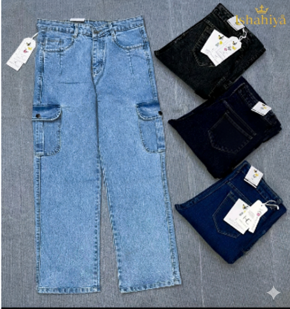 Women’s Cargo Denim Jeans