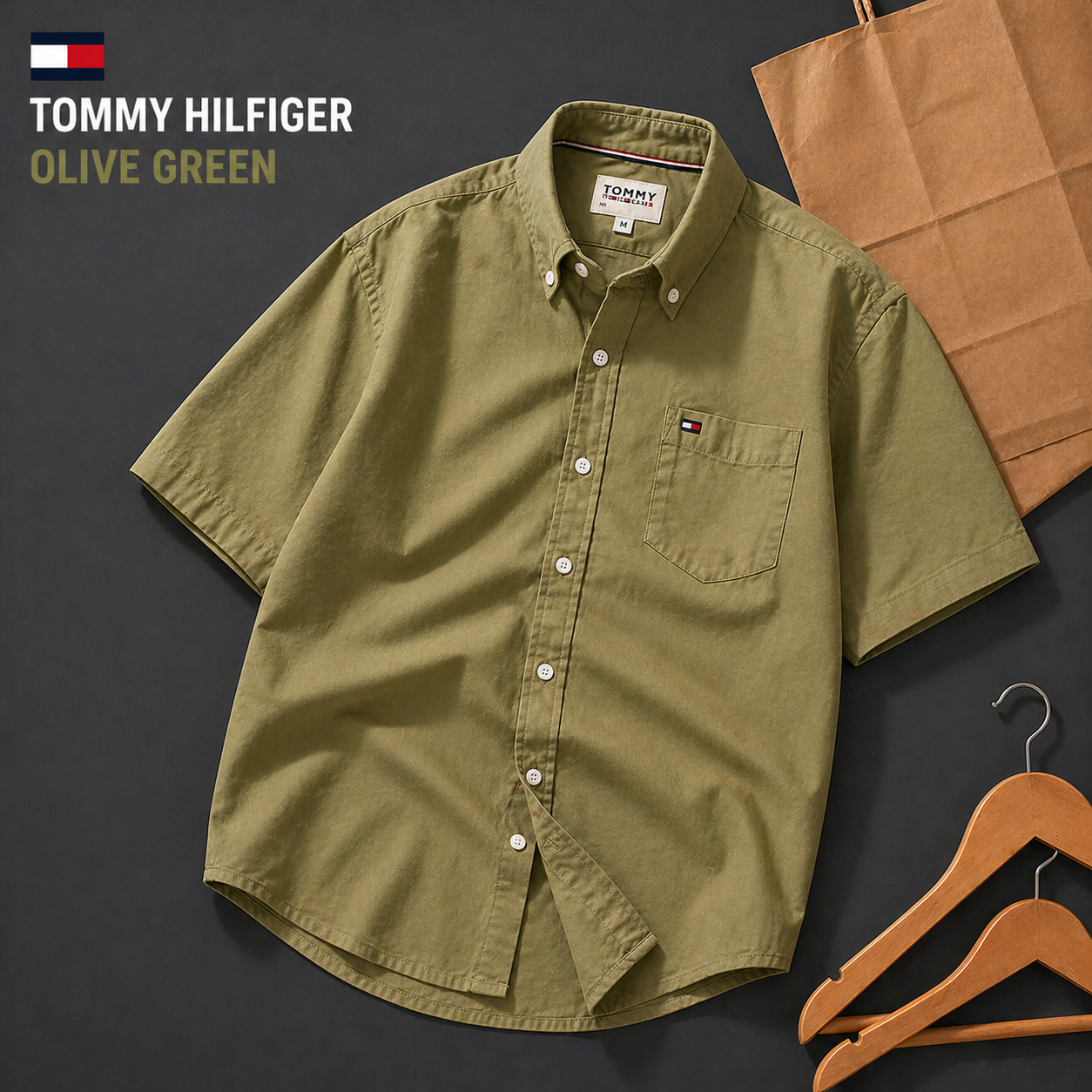 🔵 Tommy Hilfiger Sky Blue Shirt – Premium Edition