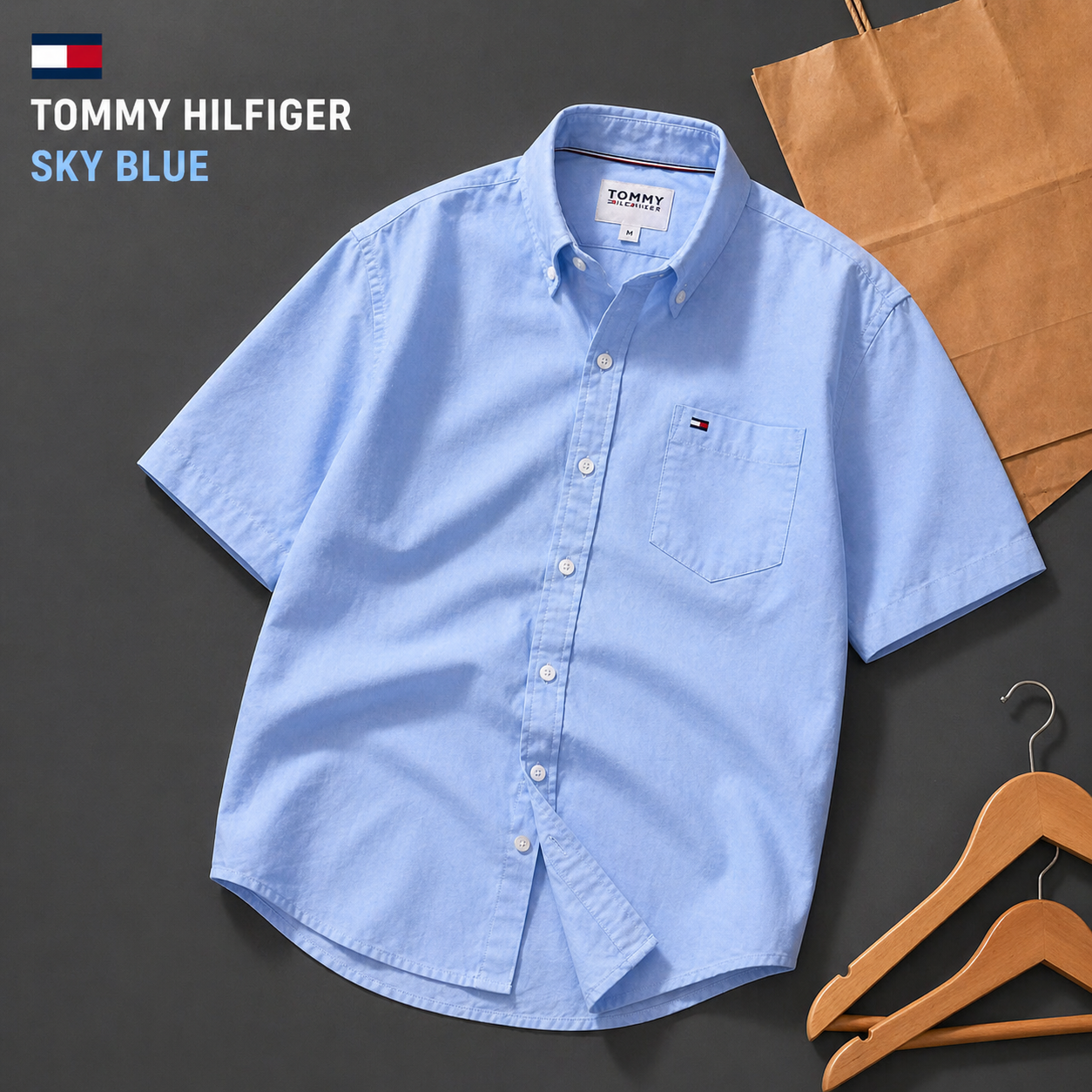 ⚪ Tommy Hilfiger White Shirt – Premium Edition