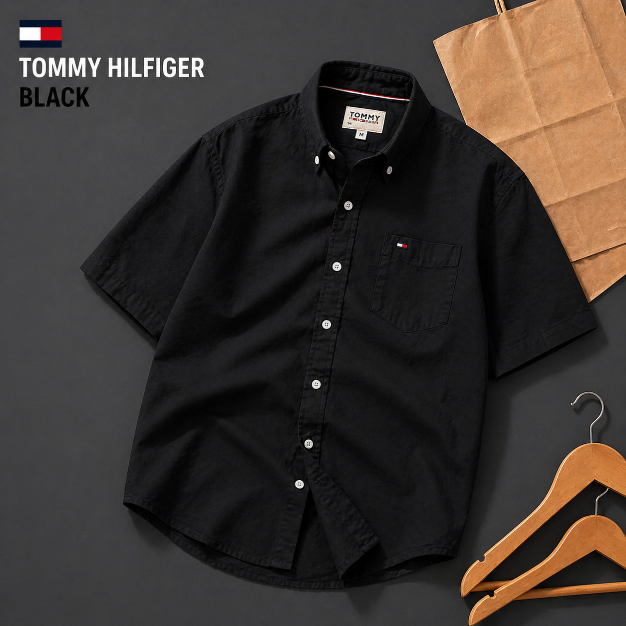 ⚪ Tommy Hilfiger White Shirt – Premium Edition