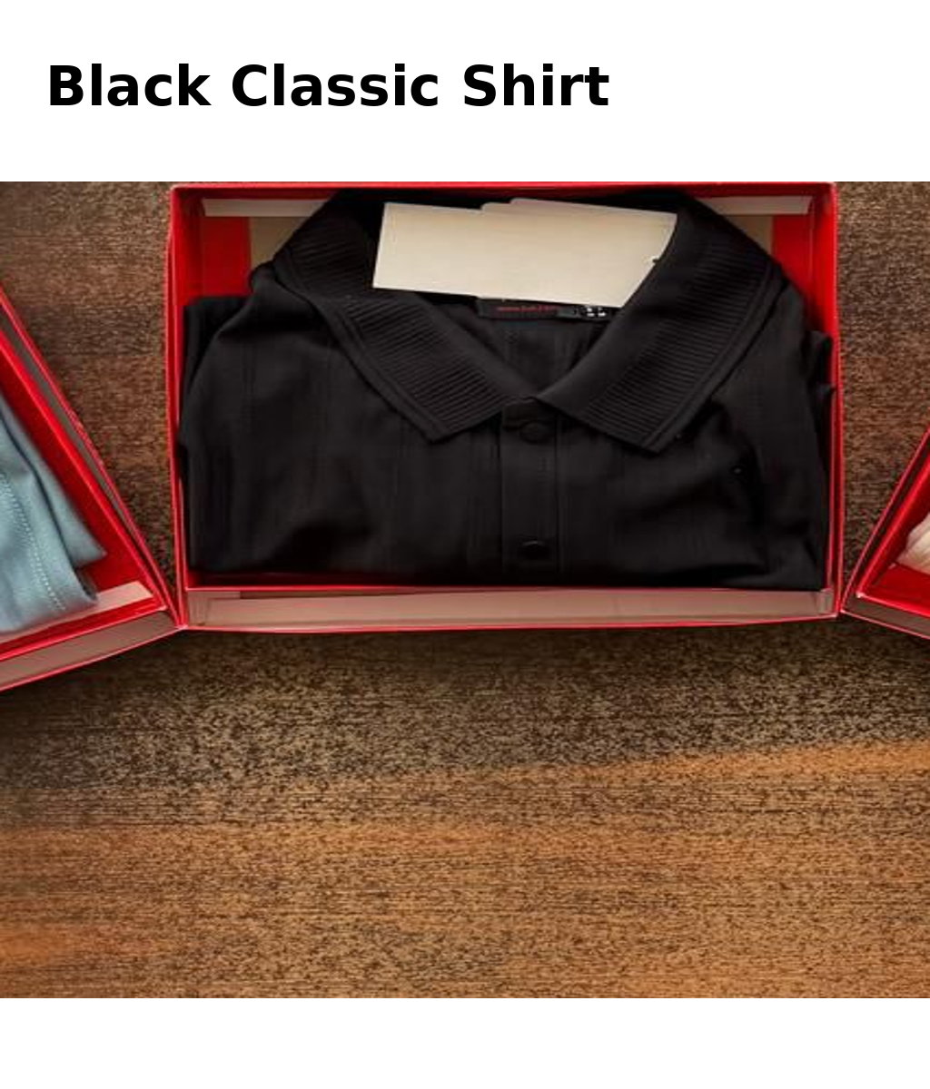 ⚫ H&M Classic Black Shirt – Premium Edition