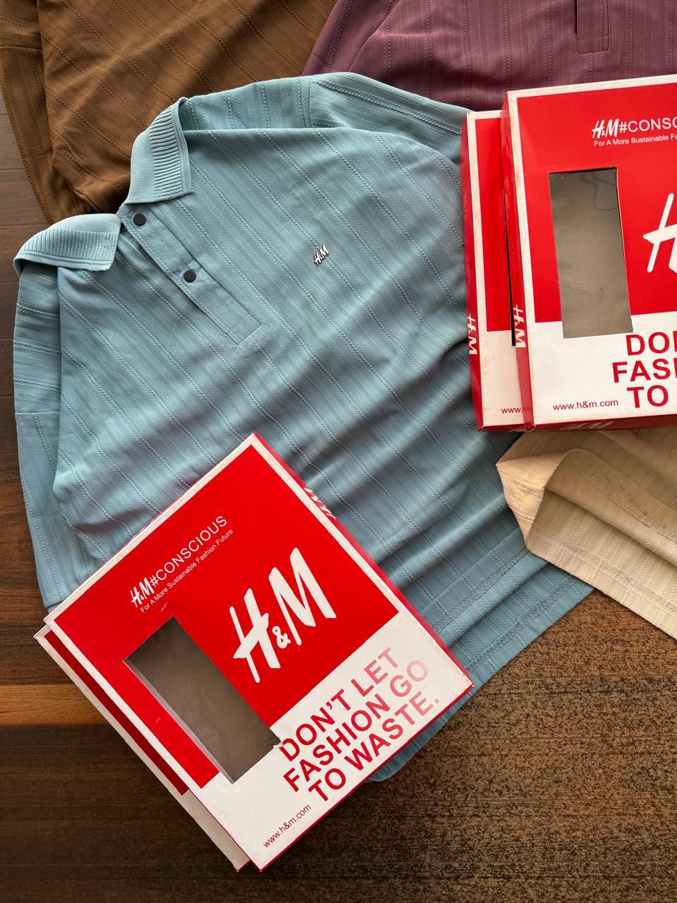 🔵 H&M Classic Sky Blue Shirt – Premium Edition