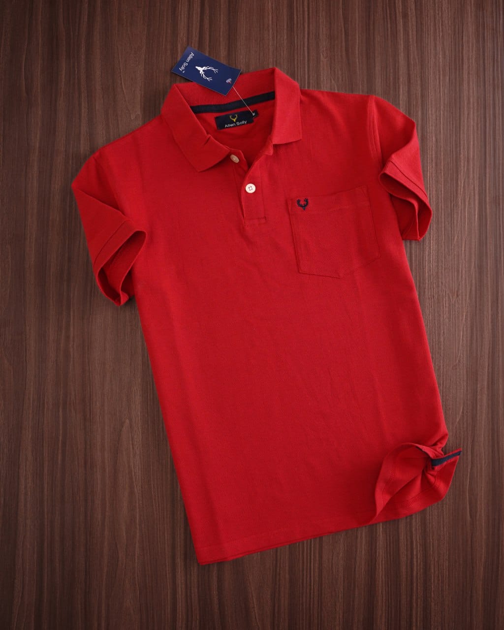 ⚫ Allen Solly Classic Black Polo – Premium Edition